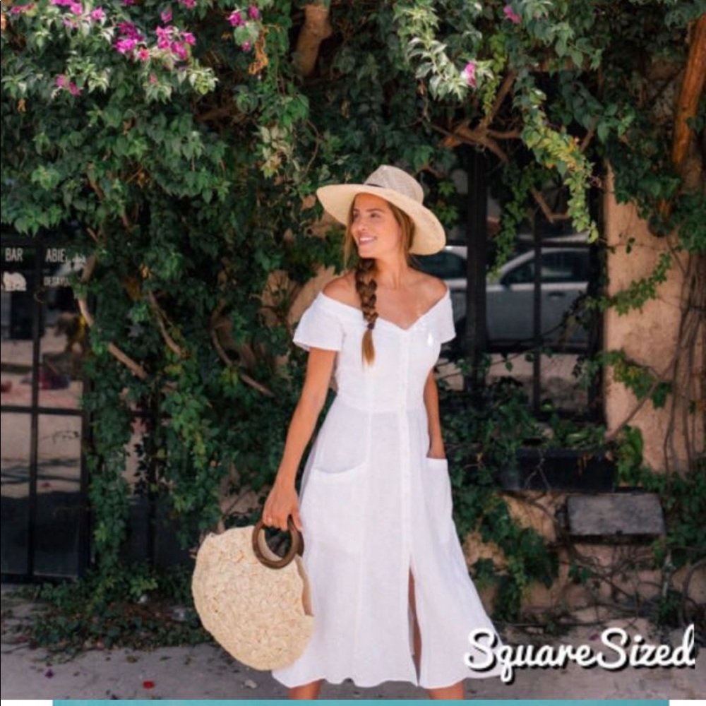 Reformation NWT Mariposa 100% Linen Dress